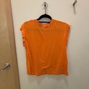 a new day Vibrant Orange Muscle Tee